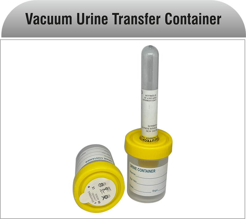 Manufacturer of Vacuum Urine Transfer Container in India