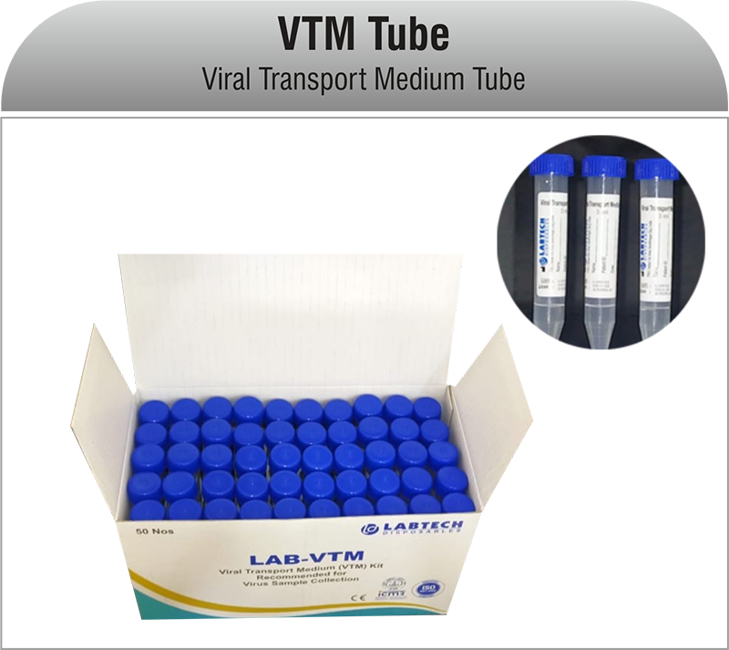 Manufacturer of VTM (Viral Transport Medium) Tube in India
