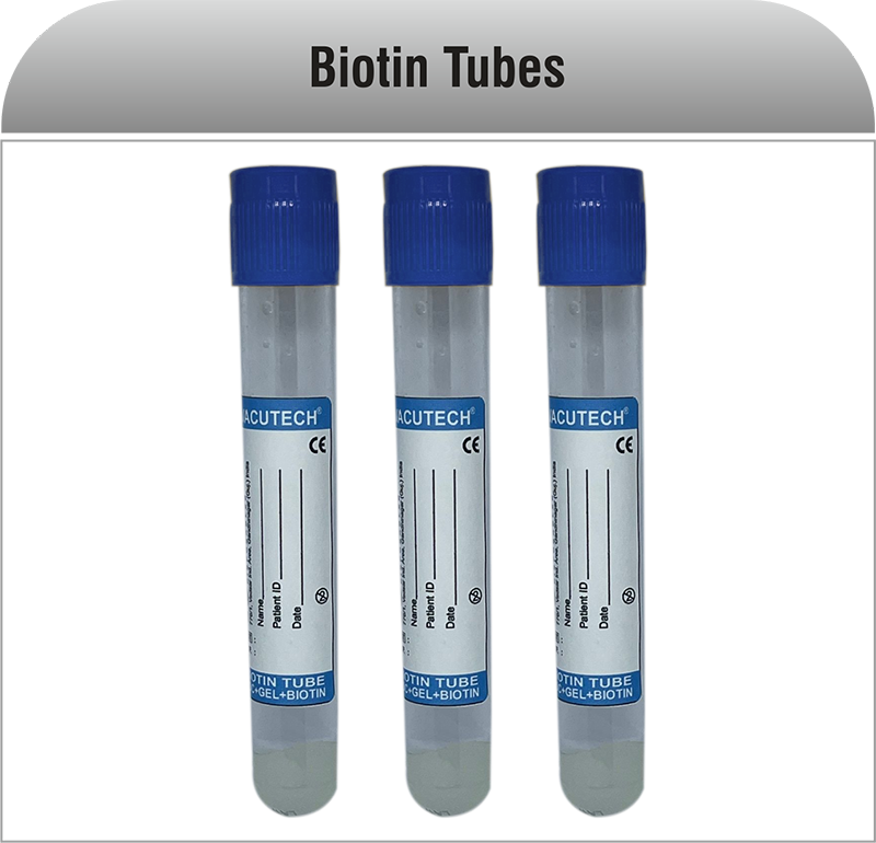 Manufacturer of Biotin Tubes in India